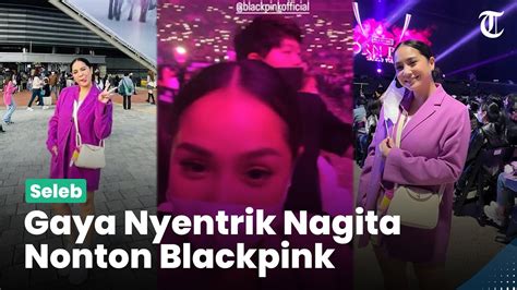 Momen Nagita Slavina Teriak Histeris Nonton Konser Blackpink Gayanya