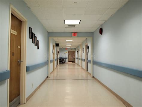 Hospital Hallway Stock Photo Image Of Doors Sign Corridor 14165986