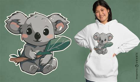 Descarga Vector De Lindo Diseño De Camiseta De Animal Australiano Koala