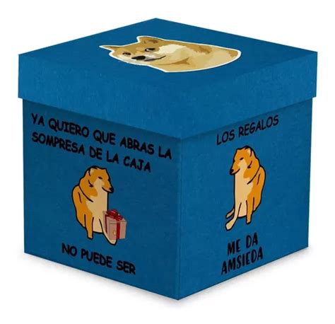 Perro Cheems Meme Caja De Madera Para Regalo Tem Tica En Venta En