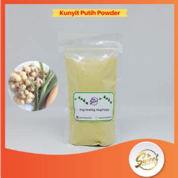 Kunyit Putih Bubuk Kunir Putih Murni Curcuma Zedoaria Rempah Jsr Obat