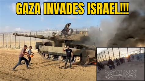 Gaza Invades Israel Gazaisrael Conflict Israelipalestinian Conflict Oct 7th 2023