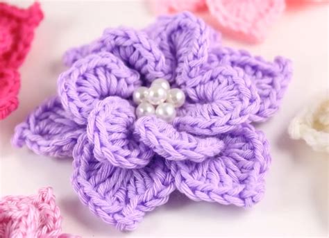 Crochet Two Layer Flower We Love Crochet