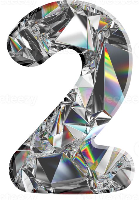 Holographic Diamond Numbers 37304073 Png