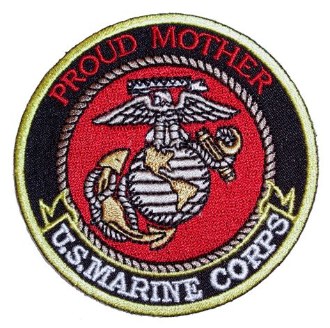 Patriotic Proud Mother Us Marine Corps Biker Patch Quality Biker Patches