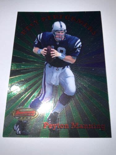 Bowmans Best Peyton Manning Best Performers Rookie Bp Rc Ebay