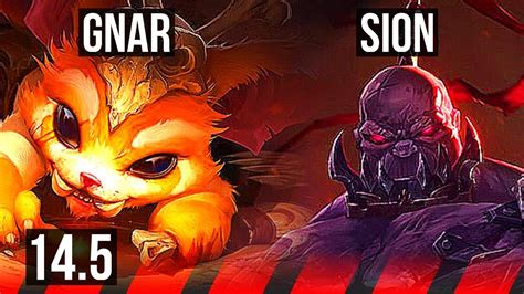 GNAR Vs SION TOP 7 0 1 1200 Games Godlike EUW Master 14 5