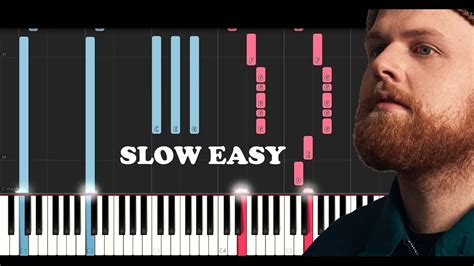 Tom Walker Leave A Light On Slow Easy Piano Tutorial Youtube