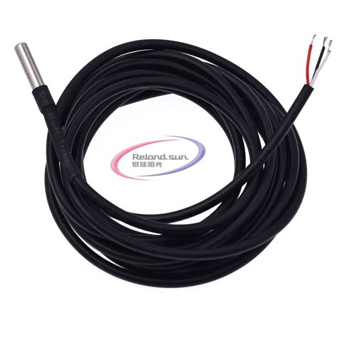 Thermomètres Hygromètres Ds18b20 Waterproof Digital Thermal Probe 2 5m 250cm For Ds18b20 Sensor