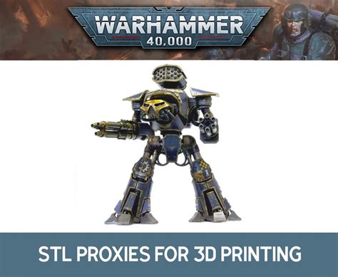 Warhammer 40k Reaver Titan Stl Files For 3d Printing Etsy