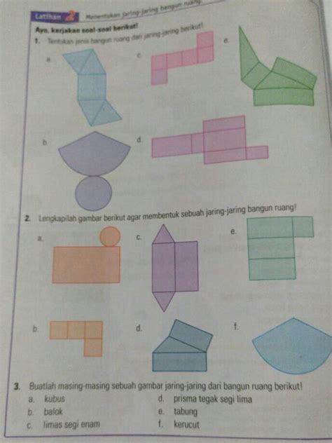 Detail Contoh Jaring Jaring Bangun Ruang Koleksi Nomer 33