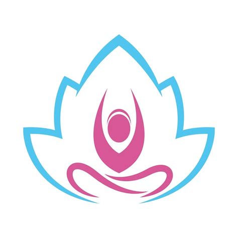 Dise O De Icono De Logotipo De Yoga Vector Premium