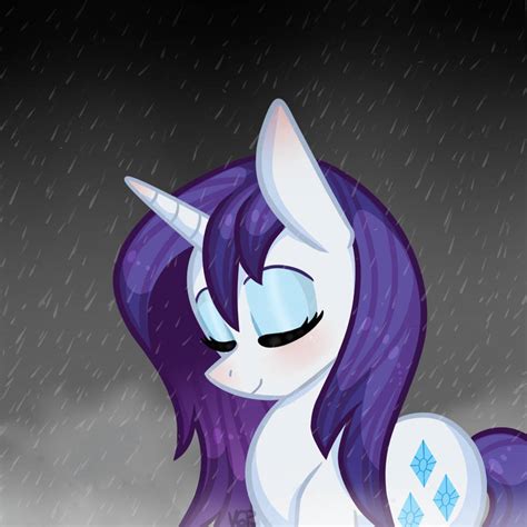 Rarity Under The Rain By Vale Bandicoot96 On Deviantart