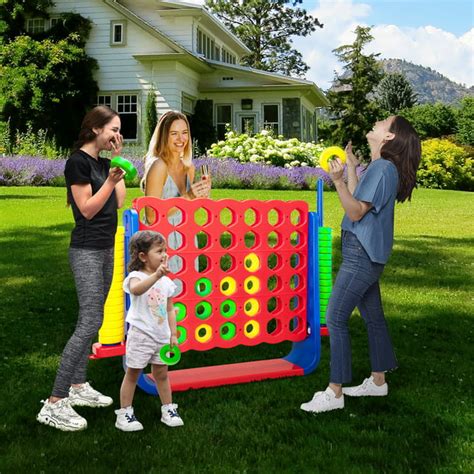 Nyeekoy Unihex 36ft Tall Jumbo Oversized 4 To Score Giant Game Set For