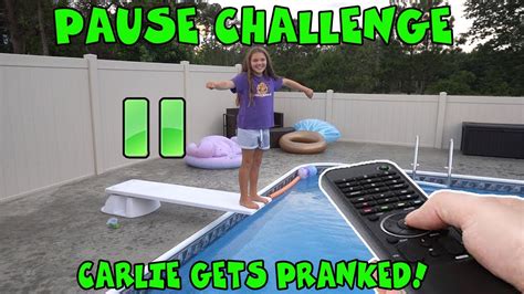 Extreme Pause Challenge Pranking Carlie Youtube