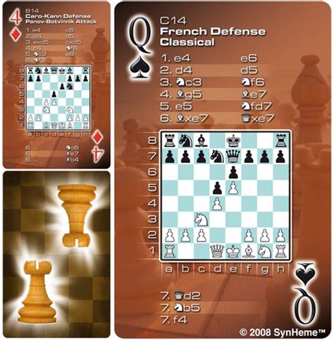 Chess Cards - Openings #3 (French Def. ) | Chess and Math Association ...