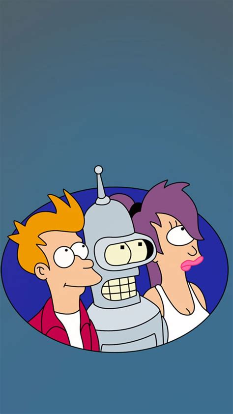 Futurama Leela Fry Bender Hd 720x1280 Mobile Wallpapers Fry Futurama Futurama Bender Cartoon