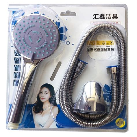 5 Functions Handheld Bathroom Shower Head Set High Pressure Shower