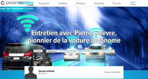 Une interview sur les voitures autonomes pour Futura Actualités