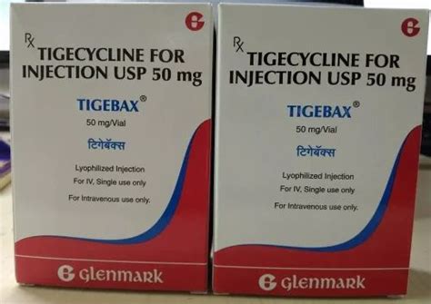 Tigebax Tigecycline Mg Injection Glenmark Pharmaceuticals Ltd