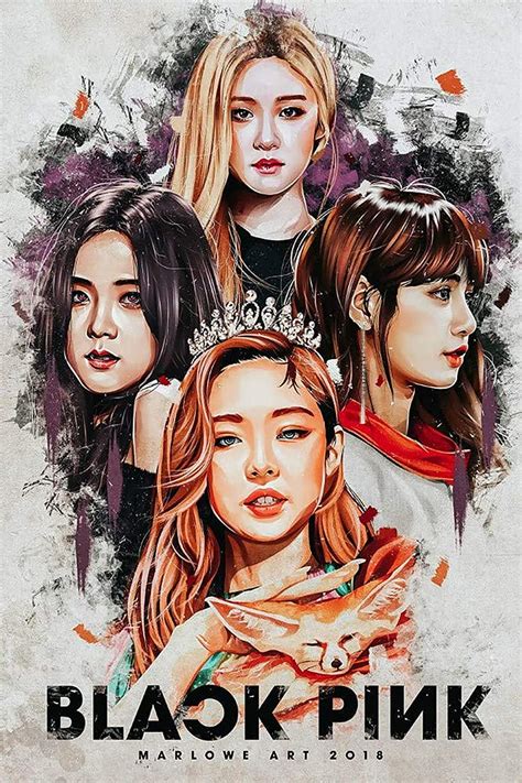 Blackpink Black Pink Blackpink K Pop Poster Etsy In Blackpink Hot Sex Picture