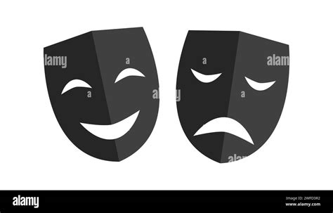 Theatrical Masks Vector Illustration Stock Image EPS 10 Stock Vector