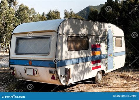 Old Caravan Stock Image Image Of Leisure Outdoors Lifestyle