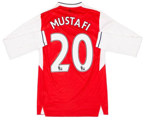 Arsenal Home L S Shirt Mustafi S