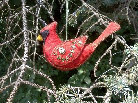 Cardinal Ornament Pattern Christmas Tree Ornaments Christmas