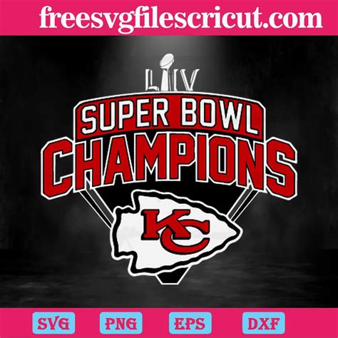 Super Bowl Champions Kansas City Chiefs Svg Png Dxf Eps Digital Files