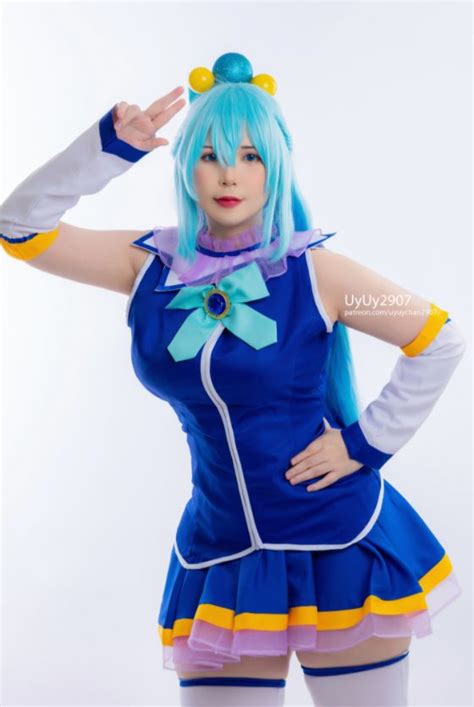 Uy Uy Uyuy2907 Trae A La Vida A Aqua De Konosuba Con Su Cosplay