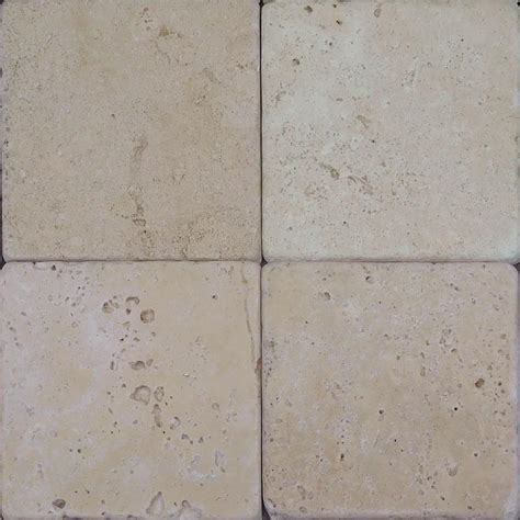 Nysa Travertine Tile 4x4 Tumbled