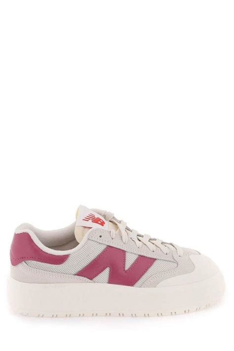 New Balance Ct302 Logo Patch Panelled Sneakers In Pink Lyst