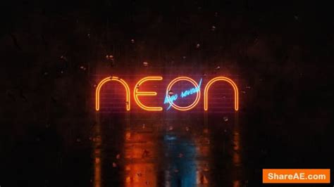 Videohive Neon Logo Reveal 21667843 Free After Effects Templates