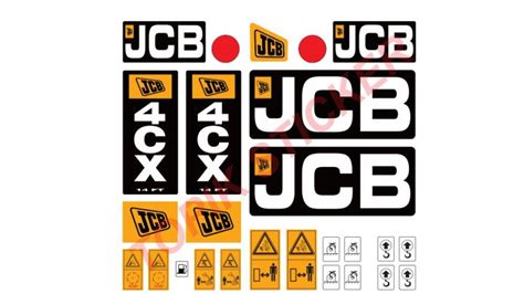 Stiker Backhoe Loader Jcb 4 Cx Stiker Alat Berat Lazada Indonesia