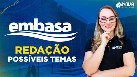 Concurso Embasa Reda O Poss Veis Temas Youtube