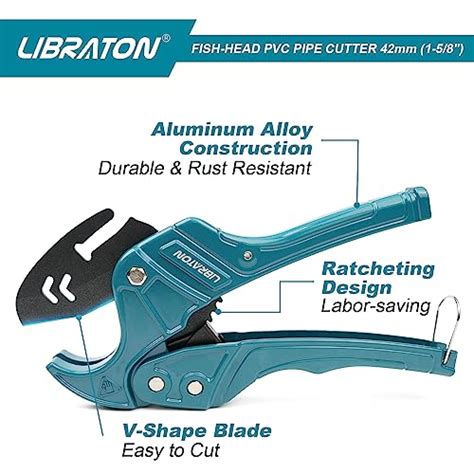 Snapklik Libraton Fish Head PVC Pipe Cutter Up To 1 5 8 Ratchet