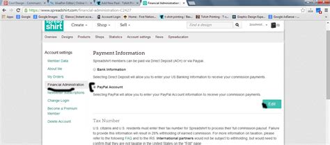 Setup Paypal Account Spreadshirt T Shirt Printing Solutions