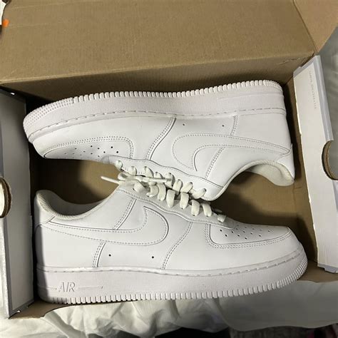 Triple White Air Force 1 OG All 9/10 condition size... - Depop