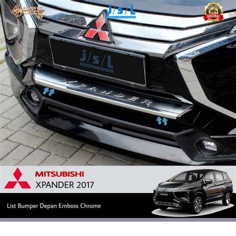 Jual JSL List Bumper Depan Xpander 2017 Front Bumper Cover Emboss