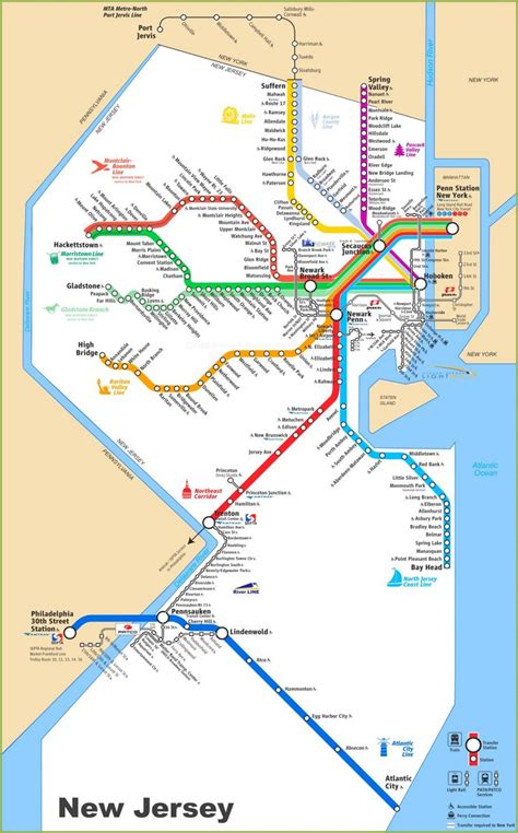 New Jersey Transit Route Map