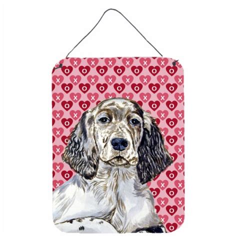 English Setter Hearts Love And Valentine S Day Portrait Wall Or Door