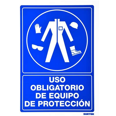 Ses21 Señal Uso Obligatorio De Equipo De Protección Surtek