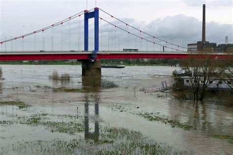 Hochwasser am Rhein - Duisburg