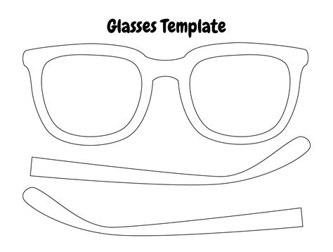 Eyeglasses Template 10 Free Pdf Printables Printablee Template Printable Leaf Template