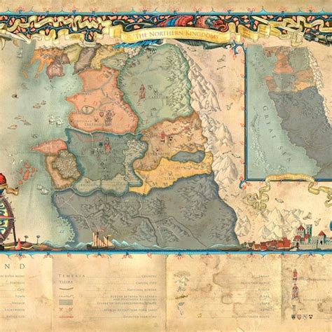 The Witcher 3 World Map High Quality 600x495mm Or 600x730mm Etsy