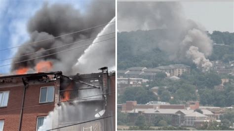 Apartment Buildings Catch Fire In Southeast Dc Nbc4 Washington