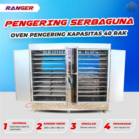 Jual Garansi Raja Pengering Asli Oven Pengering 40 Rak Untuk Kerupuk