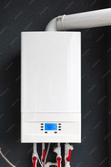 Premium Photo | Gas boiler for winter home heating and water heating