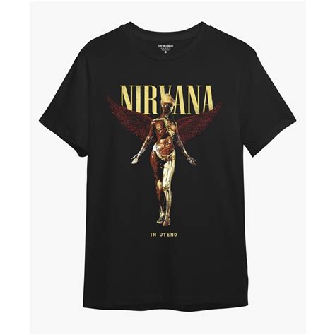 Jual KAOS BAJU BAND MUSIK METAL ROCK LEGEND NIRVANA IN UTERO Shopee